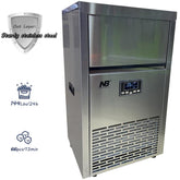 Commercial Ice Maker Stainless Steel, 144LBS/24H Under Counter Ice Maker Machine